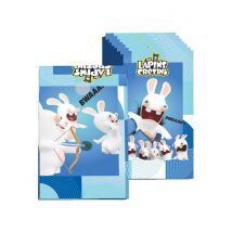 8 Raving Rabbids cadeautassen - Thema: Comics, Cartoons - Blauw