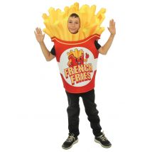 Zakje friet kostuum voor kinderen - Thema: Humoristisch - Geel - Maat One Size