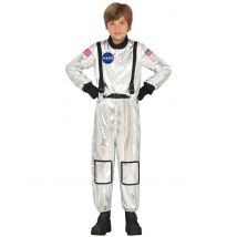 Zilveren astronautenkostuum voor kinderen - Thema: Espace - Zilver / Grijs - Maat 110/116 (5-6 jaar)