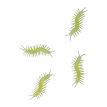 8 fosforescerende duizendpoten 6 cm - Thema: Magie en Horror - Groen - Maat Uniek Formaat