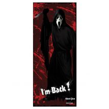 Scream Deurdecoratie - Thema: Bioscoop en TV programma's - Zwart - Maat Uniek Formaat