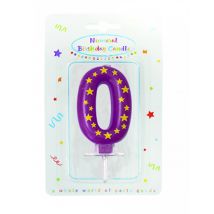 Świeczka Cyfra Gwiazdki 6,3 x 4 cm na Tort Urodzinowy
