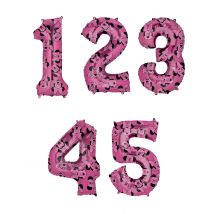 Balon foliowy z cyframi Minnie 66cm