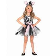 Przebranie zebra tutu dla dziewczynki