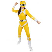Żółty kostium Power Ranger dla dorosłych