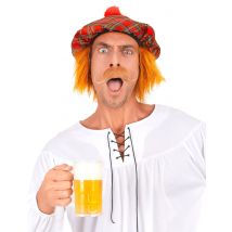 Béret écossais pour Adulte - Couleur Rouge