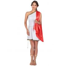 Déguisement déesse romaine courte pour Femme - Couleur Blanc - Taille M
