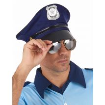 Casquette de policier pour Adulte - Couleur Bleu