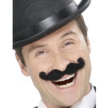 Moustaches noire à l'anglaise pour Adulte - Couleur Noir