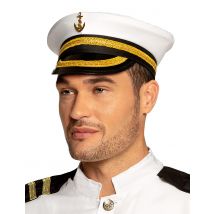 Chapeau capitaine marin pour Adulte
