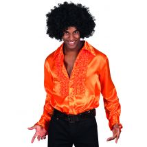 Chemise disco orange pour Homme - Taille M (50/52)