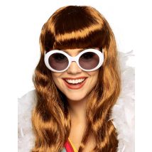 Lunettes disco blanches pour Adulte - Couleur Blanc