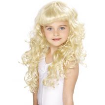 Perruque blonde de princesse pour Fille