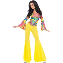 Déguisement années 70 hippie pour Femme - Taille S