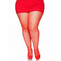 Collants résille rouge pour Femme - Taille M / L