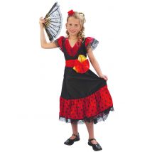 Déguisement espagnole pour Fille - Couleur Rouge - Taille L 10-12 ans (130-140 cm)