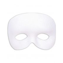 Demi-masque blanc pour Adulte
