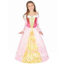 Déguisement princesse robe satinée pour Fille - Couleur Multicolore - Taille L 10-12 ans (130-140 cm)