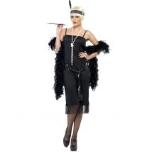 Déguisement charleston noir chic pour Femme - Taille L