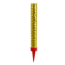 3 Fontaines de glace dorées 9,5 cm - Couleur Rouge