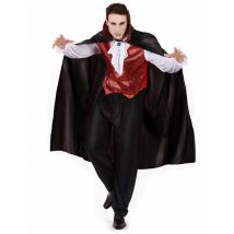 Déguisement vampire rouge pour Homme Halloween - Taille XXL