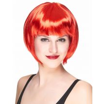 Perruque courte rouge pour Femme
