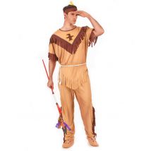 Déguisement indien bicolore pour Homme - Taille Taille Unique (42)
