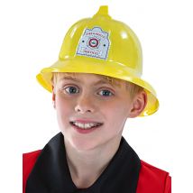 Casque pompier jaune - Couleur Jaune
