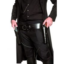 Ceinture de cowboy avec deux étuis pour Adulte