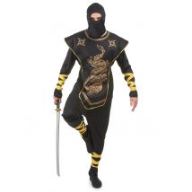 Déguisement ninja dragons dorés pour Homme - Couleur Multicolore - Taille Taille Unique (42)