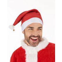 Bonnet de Noël avec grelot pour Adulte - Couleur Rouge