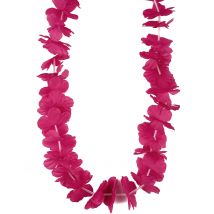 Collier Hawaï rose fuchsia pour Adulte