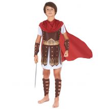 Déguisement centurion romain pour Garçon - Couleur Rouge - Taille M 7-9 ans (120-130 cm)