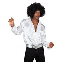 Chemise disco blanche pour Homme - Taille M (50/52)