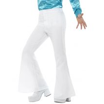 Pantalon disco blanc pour Homme - Couleur Blanc - Taille L