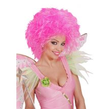 Perruque rose fluo pour Femme