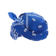 Bandana biker ou cowboy bleu - Couleur Bleu