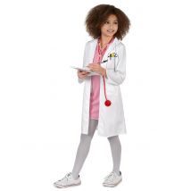 Déguisement docteur pour Fille - Taille S 4-6 ans (110-120 cm)