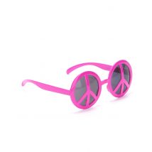 Lunettes hippie rose pour Adulte