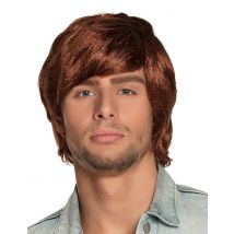 Perruque années 70 rousse pour Homme