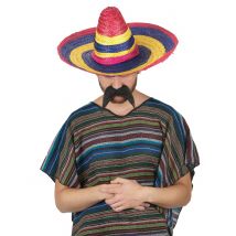 Sombrero multicolore pour Adulte 50 cm - Couleur Multicolore