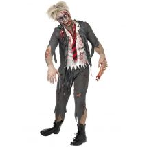 Déguisement zombie écolier pour Homme Halloween - Taille L