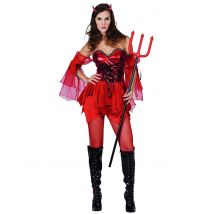 Déguisement diablesse pour Femme - Couleur Rouge - Taille S