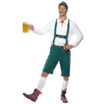 Déguisement bavarois vert pour Homme - Couleur Multicolore - Taille M