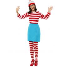 Déguisement Où est Charlie ? pour Femme - Couleur Rouge - Taille S
