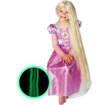 Perruque phosphorescente princesse Raiponce pour Fille