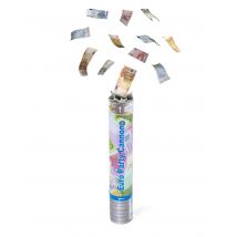 Canon à confettis billets 20 cm - Couleur Multicolore