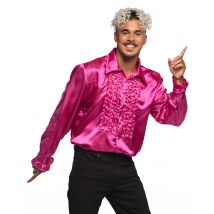 Chemise disco rose pour Homme - Taille L (52/54)