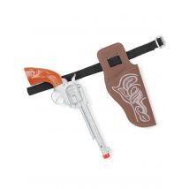 Pistolet et ceinture de cow-boy en plastique pour Enfant