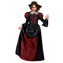 Déguisement vampire manches bouffantes pour Fille - Couleur Rouge - Taille L 10-12 ans (130-140 cm)